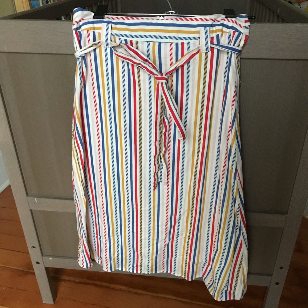ModCloth rainbow stripe skirt